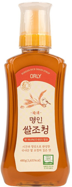 ORLY 명인쌀조청, 480g, 1개
