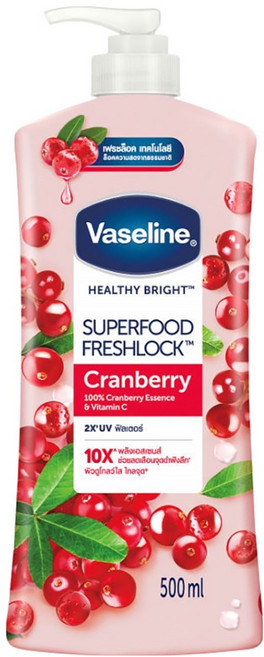 Vaseline 凡士林 乳液 蔓越莓 + VT-C, 500ml, 1瓶