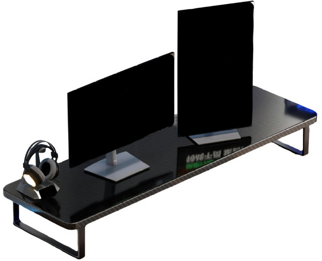 小麥購物 電腦螢幕增高架桌面 50cm, 黑色