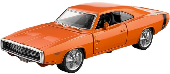 라스타 Rastar 1970 닷지 Charger R/T 1:36 다이캐스트, 혼합색상, 1개