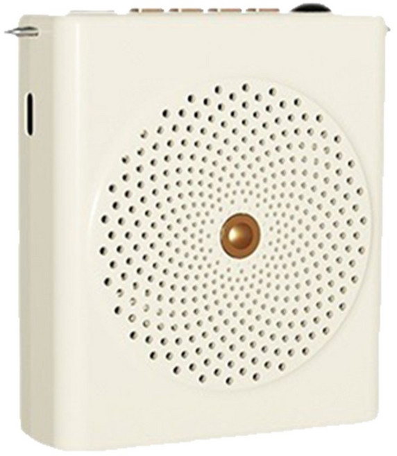 Nil 小蜜蜂大喇叭原聲擴音器/DSP防嘯叫擴音機, 1個, 白色, S61