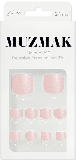 뮤즈마크 리유저블 페디팁 세트, 로즈 쉘, 1개