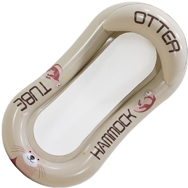 Swiss Mountain AWAY OTTER 吊床泳圈, 1個, 棕色水獺