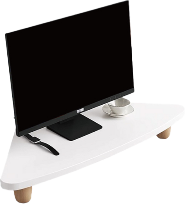 小麥購物 轉角電腦增高架 L1221, 白色