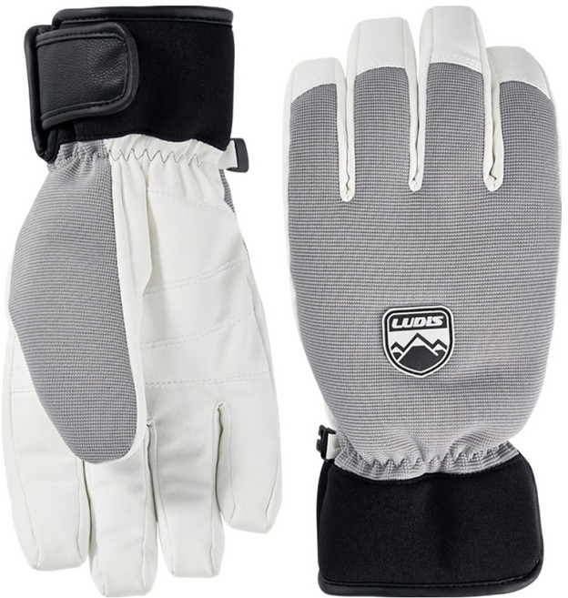 루디스 컴포트핏 NE스판 스키 보드 오지 방한 장갑 양손착용 세트 LUP01UG08, GREY, 1세트