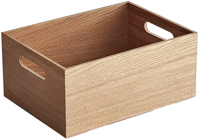 好物良品 高品質日本原木整理收納箱置物盒 小, 相思木, 1個