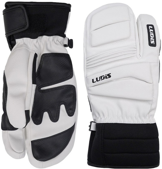루디스 스노우프로 스키 보드 삼지 방한 장갑 양손착용 세트 LGM4793, 화이트, 1세트
