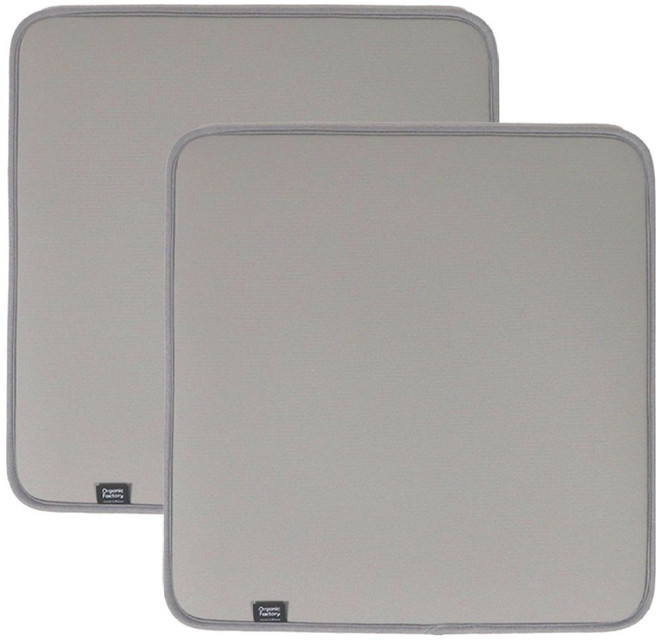 오가닉팩토리 카시트 보호패드, 그레이, 2개