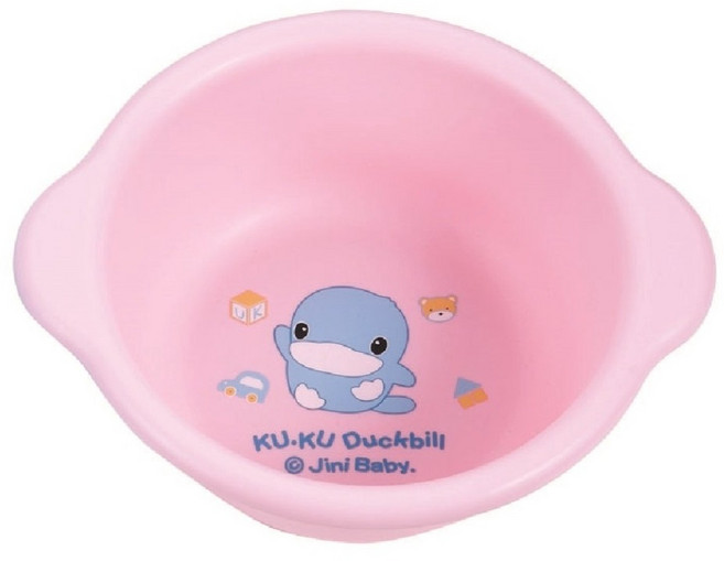 KU.KU Duckbill 酷咕鴨 可愛小臉盆, 1個, 粉色