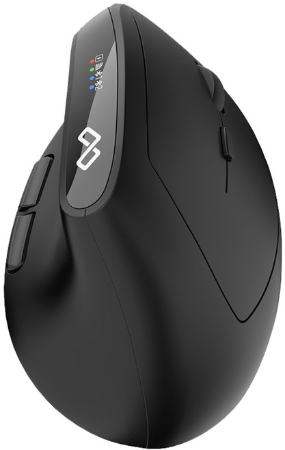 맥스틸 여성용 작은손 무소음 블루투스 무선 버티컬 마우스, 블랙, GM-EDB10