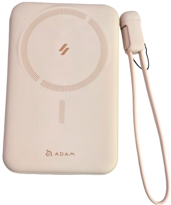 ADAM elements 亞果元素 8合1磁吸行動電源 10000mAh Type-C, VIONTA C2 Pro, 粉色