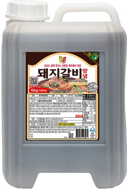 첫맛 청우식품 돼지 갈비양념, 10kg, 1개