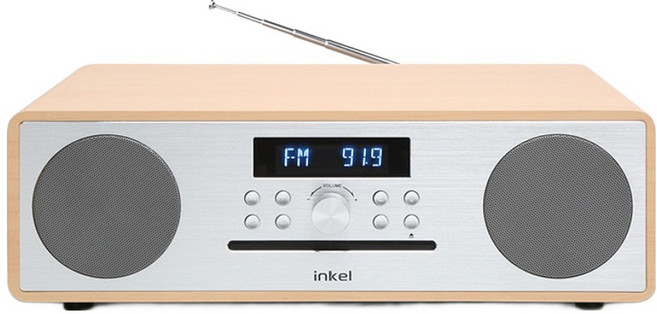 인켈 CD플레이어 겸 블루투스 오디오 스피커, IK-A370CD, Oak