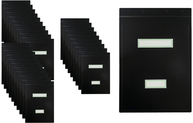 현풍 PP 흑표지 세로형 군 파일, 흑색, 30개