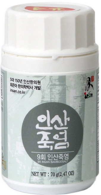Insan 9회 죽염 고체, 70g, 1개