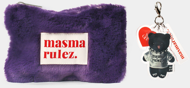 마스마룰즈 여성용 베이직파우치 VER 2 + 키링 세트