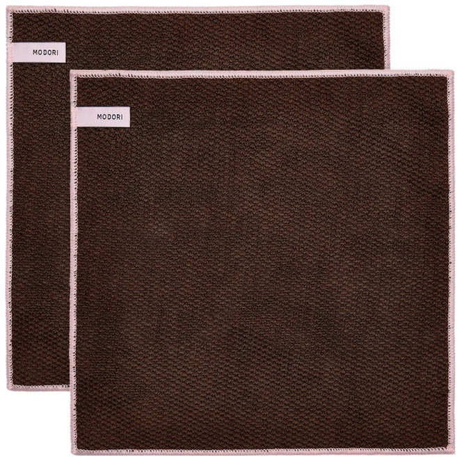 모도리 극세사 항균 산뜻 행주 브라우니 코코아 2p, 1개