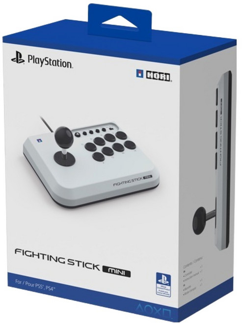 호리 PS5 / PS4 / PC 호환 파이팅 스틱 미니, 혼합색상, 1개, SPF-038A