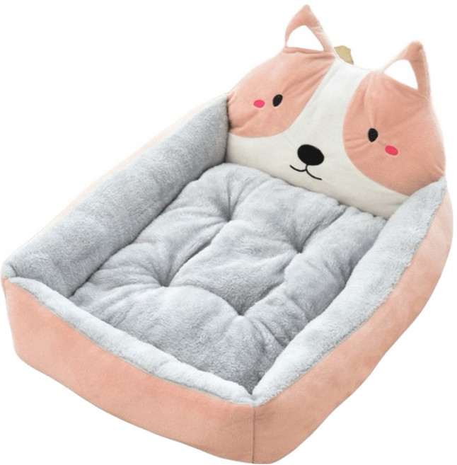 秋田犬寵物床, 1個, 粉色