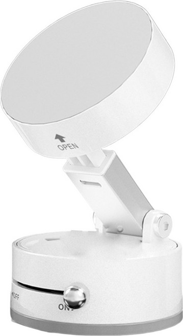 ViD 緯度 車用手機架 真空吸附磁吸支架 360度款, 高級白, 1個