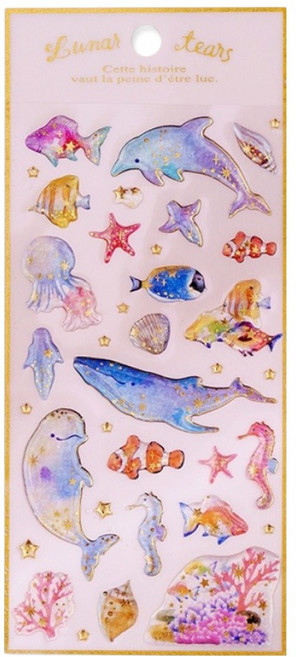 아이엔피 DIY 3D입체 크리스탈 다꾸스티커 21 x 9 cm, C07 푸른고래, 2개