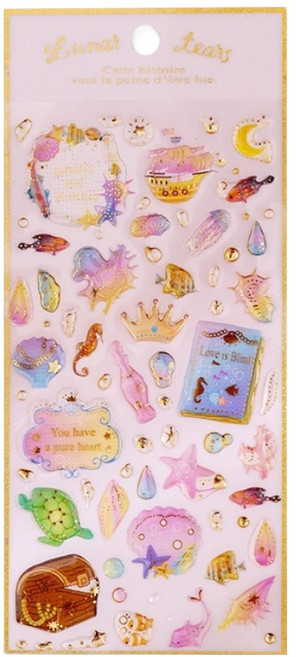 아이엔피 DIY 3D입체 크리스탈 다꾸스티커 21 x 9 cm, C04 보물섬, 2개