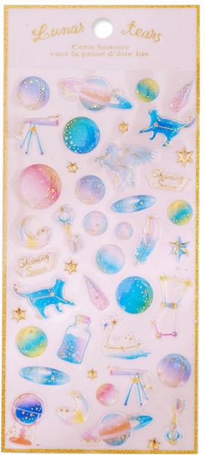 아이엔피 DIY 3D입체 크리스탈 다꾸스티커 21 x 9 cm, C01 판타지, 2개