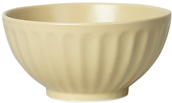 SSUEIM MILD MATTE系列溫柔時光陶瓷湯碗 17cm, 奶油黃, 1個