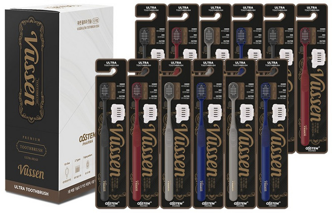 뷰센 울트라 칫솔 4종, 12개입, 1세트