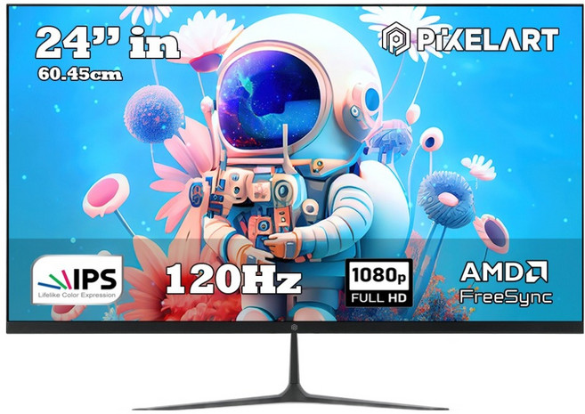 픽셀아트 FHD IPS 120Hz 게이밍 모니터, 60.45cm, PA2442IPS(일반)