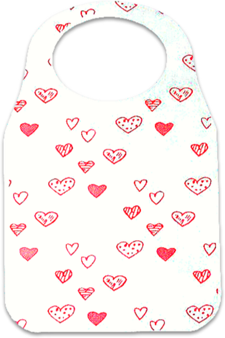모나홈 3중 엠보싱 오염방지 일회용 러블리하트 앞치마, 혼합색상, 20개