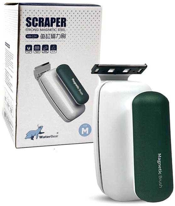 워터베어 칸후아쿠아리움 초강력 어항 자석청소기 WB-C2M, 1개