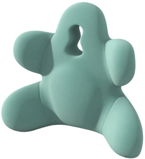 人體工學護背透氣記憶棉腰靠墊, 抹茶綠