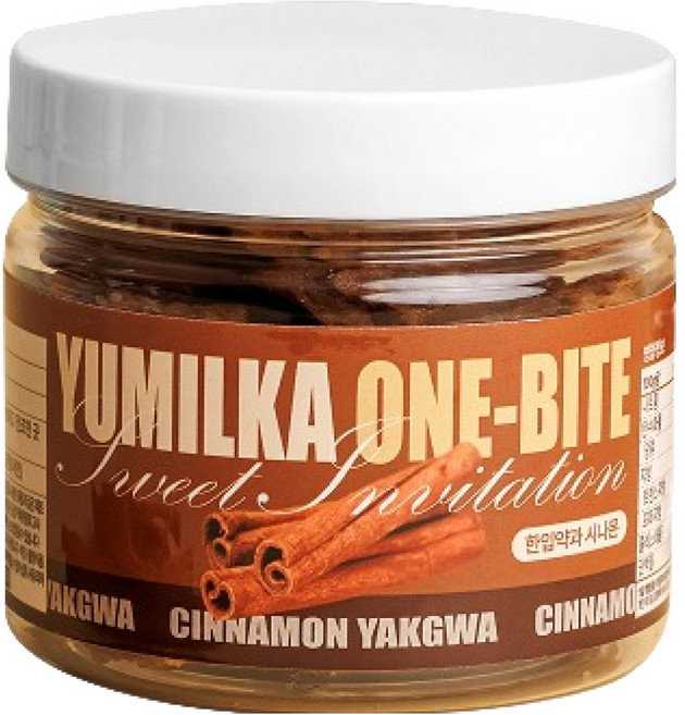 유밀가 미니 한입약과 시나몬, 1개, 130g