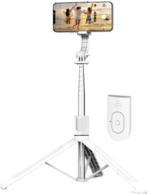 셀루미 메가 스틱 올인원 스마트폰 셀카봉 삼각대 171.7cm, SEL-AT1717M, 화이트 + 블랙, 1개
