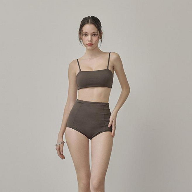 비키니밴더 여성용 플루아 드레이프 커버업 비키니 3종 세트