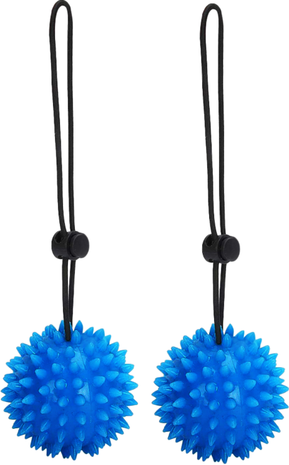 AHOYE TPR手部復健握力球 20lb, 藍色, 2個