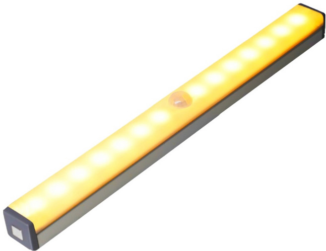 USB充電磁吸式LED感應燈管 30cm, 暖光