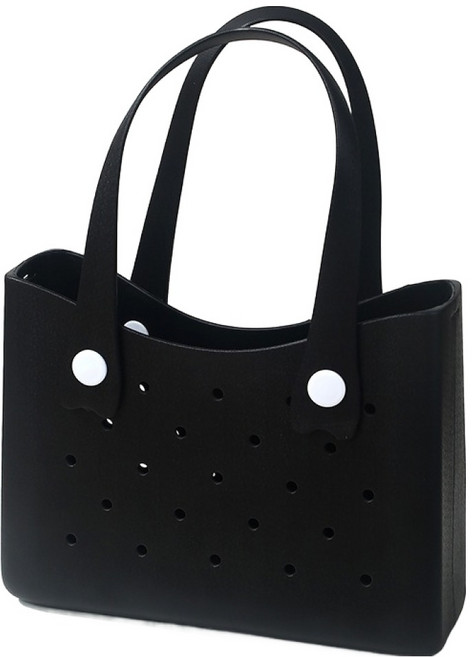 더자카 EVA 컬러포인트 방수 목욕바구니, 블랙