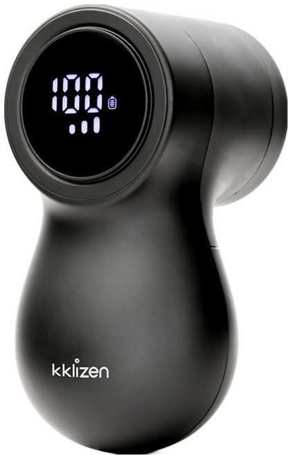 끌리젠 프리미엄 옷 충전식 6중날 보풀제거기, KLZ-70000, 블랙