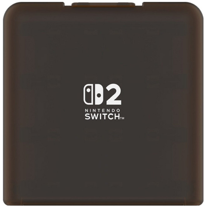 호리 닌텐도 스위치2 24매 수납 카드 케이스, 1개, 클리어 블랙, NSX-009A