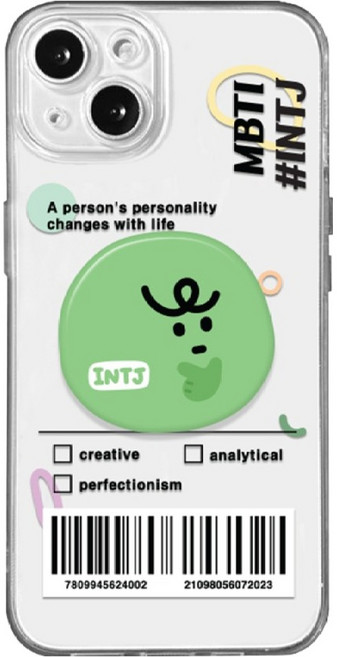 핫티몰 MBTI 꼬물이 스마트톡세트 INTJ 휴대폰 케이스
