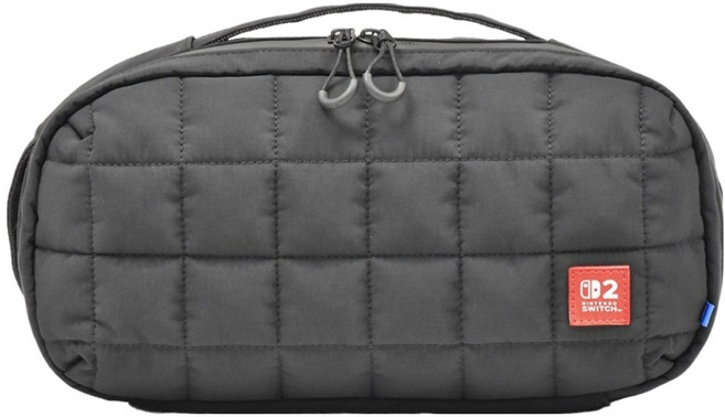 호리 닌텐도 스위치2 퀄팅 미디움 파우치, NSX-019A, 블랙, 1개, 블랙