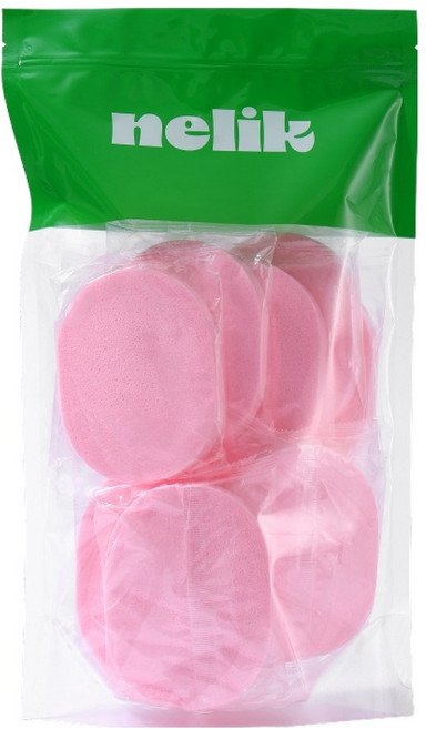 넬릭 클렌징 해면 스펀지 15p, 1개, 핑크