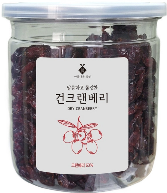 아름다운정성 말린 건조 건크랜베리, 1개, 200g