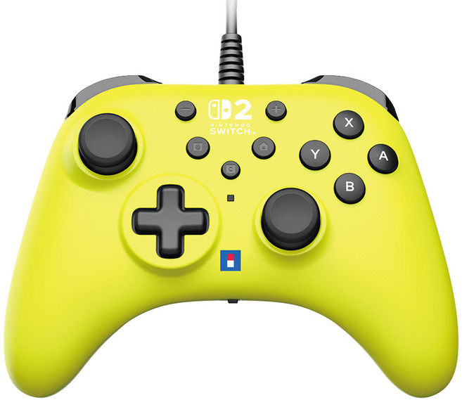 호리 Windows PC 호환 닌텐도 스위치2 호리패드 TURBO, 1개, 라임 옐로우, NSX-066A