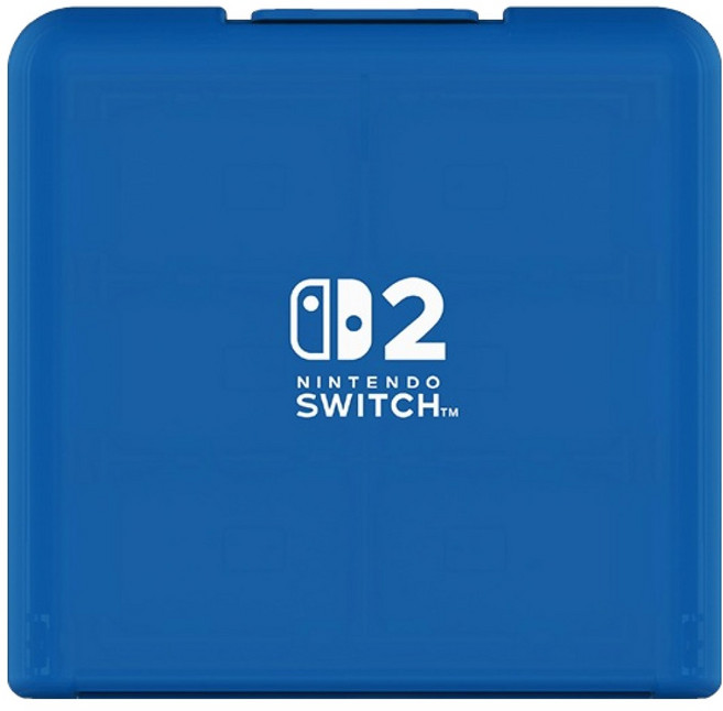 호리 닌텐도 스위치2 24매 수납 카드 케이스, 1개, 클리어 블루, NSX-070A