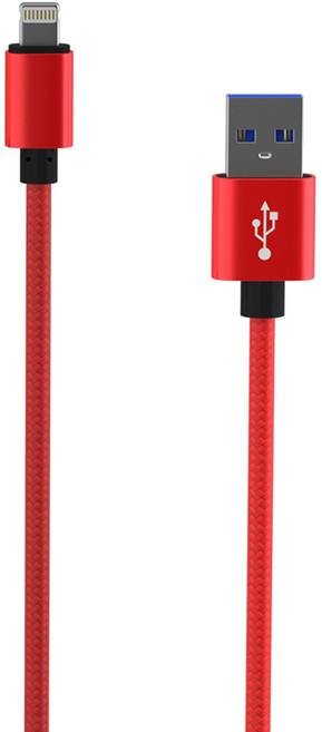 요이치 팔레트 8핀 고속 충전 케이블, 레드, 1개, 100cm