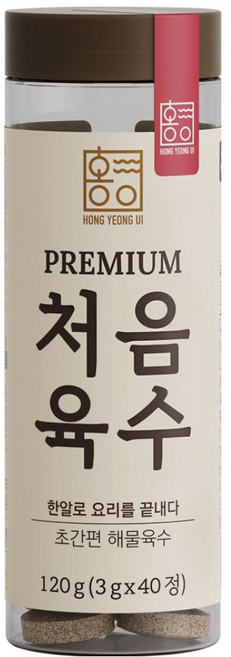 홍영의 프리미엄 처음육수 40p, 120g, 1개