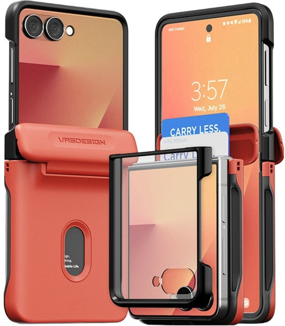 베루스 모던 고 자동 힌지 보호 카드 수납 휴대폰 케이스